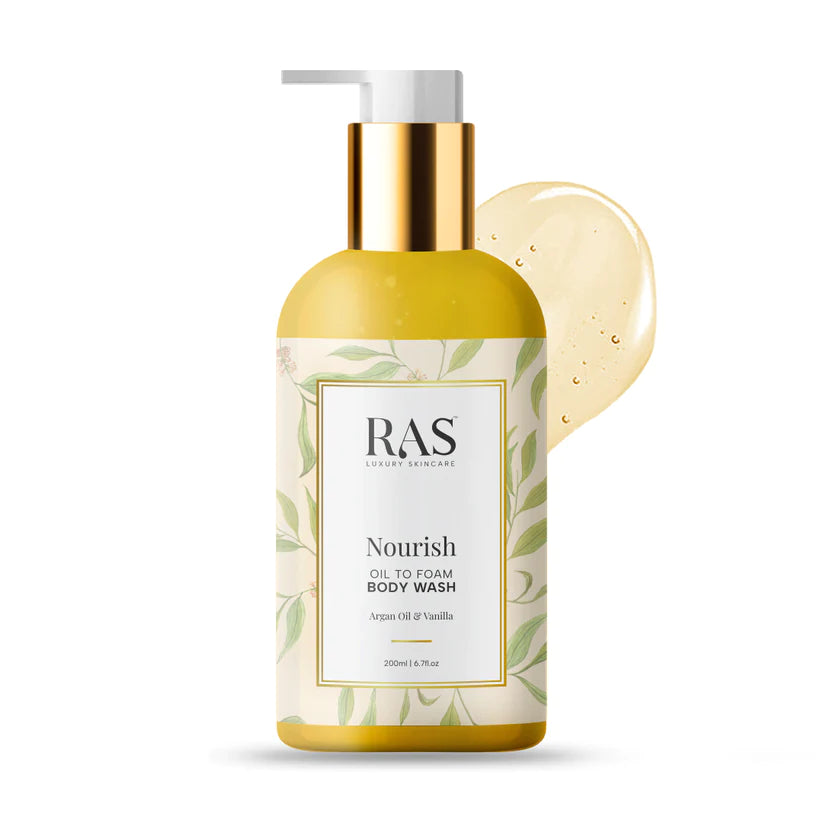 Nourish Oil To Foam Body Wash With Argan Oil