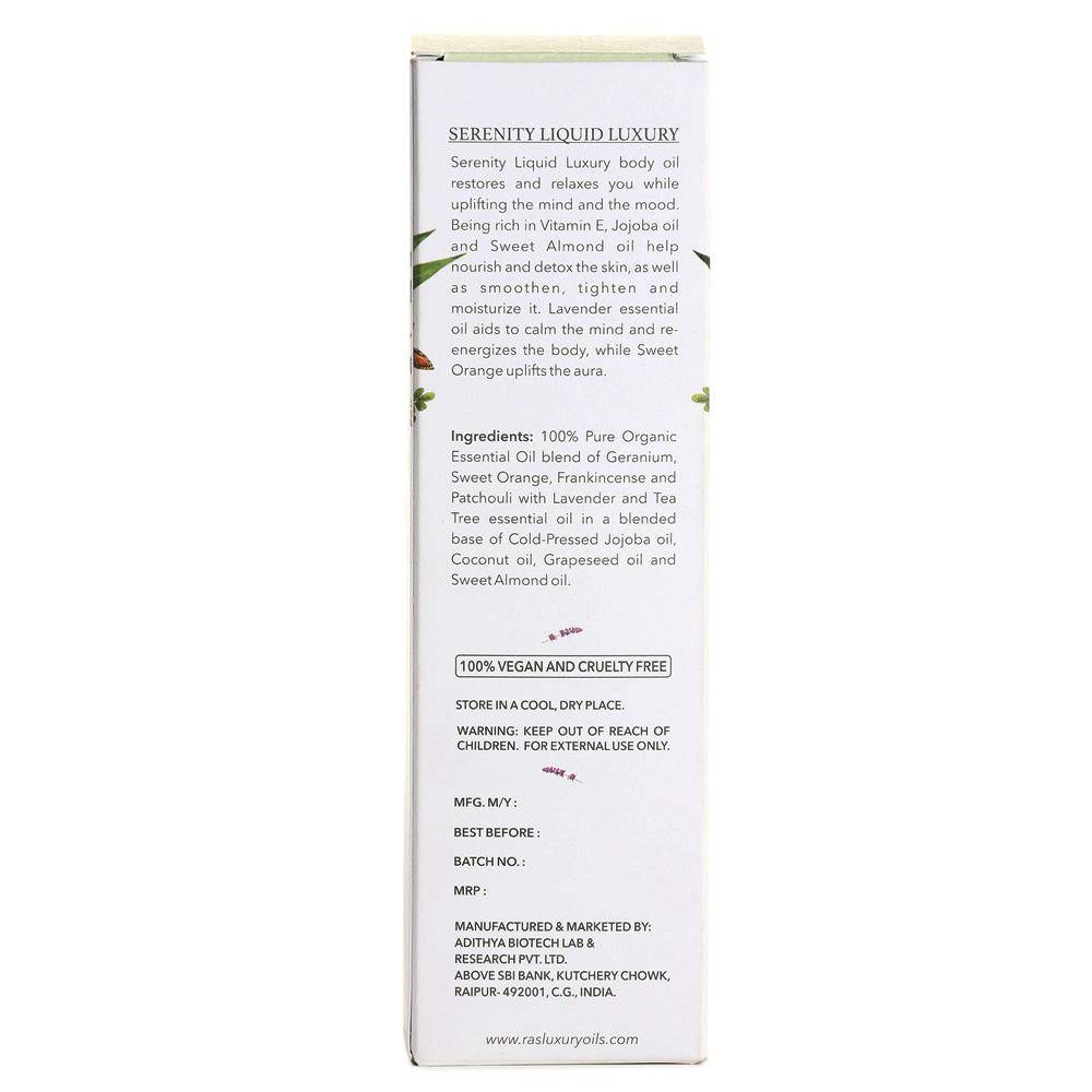 Serenity Liquid Luxury Body Oil-RAS Luxury Oils India-body oil