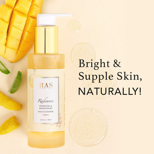 Radiance Brightening Face Wash Cleanser with Rose and Saffron Extracts