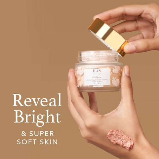 *Brighten Exfoliating Powder To Foam Body Scrub