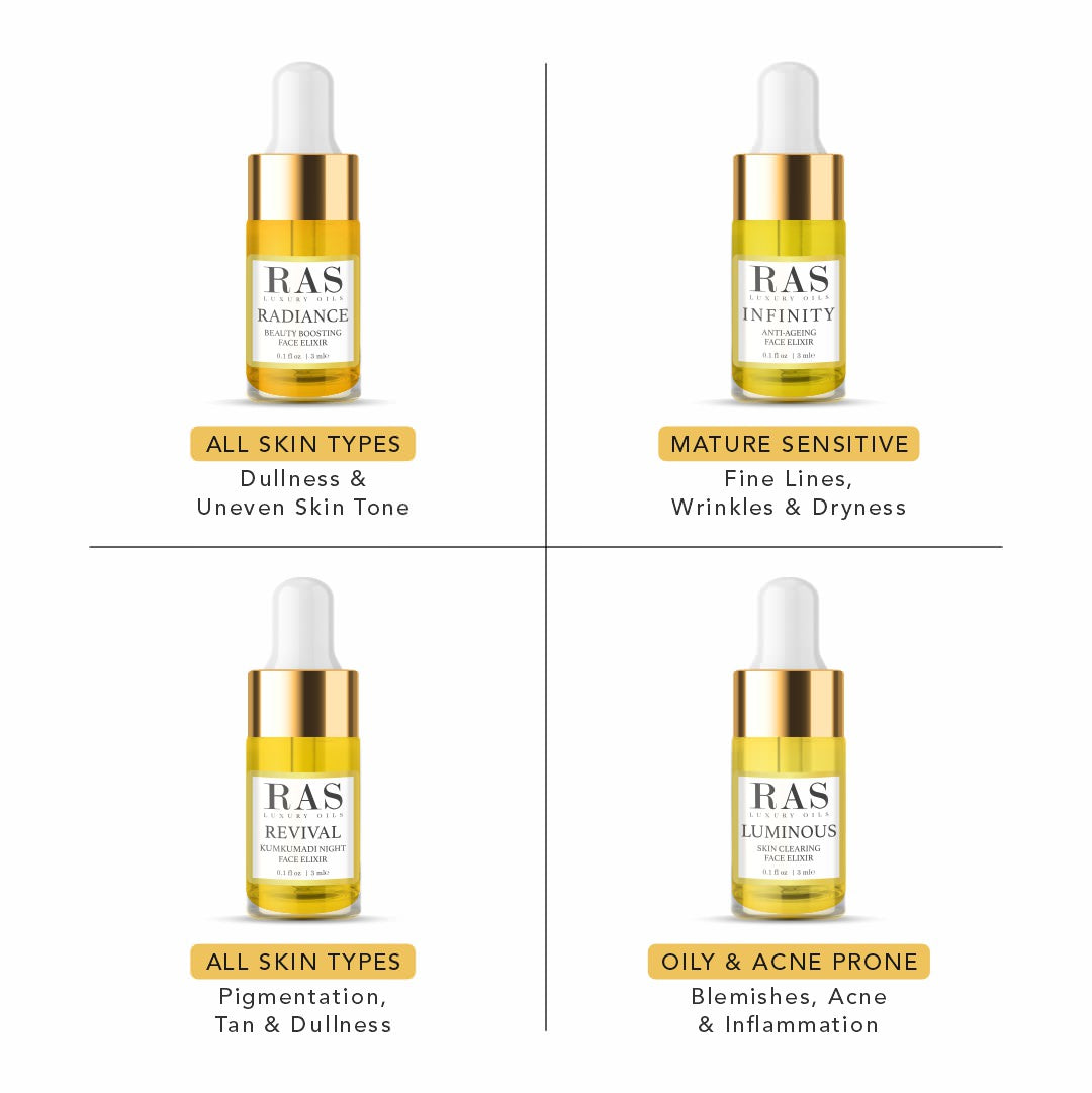*Gift of Glow - 4-Piece Face Elixir Miniature Set
