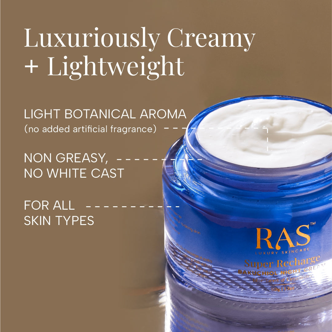 Super Recharge Bakuchiol Night Cream with Ceramides & Peptides