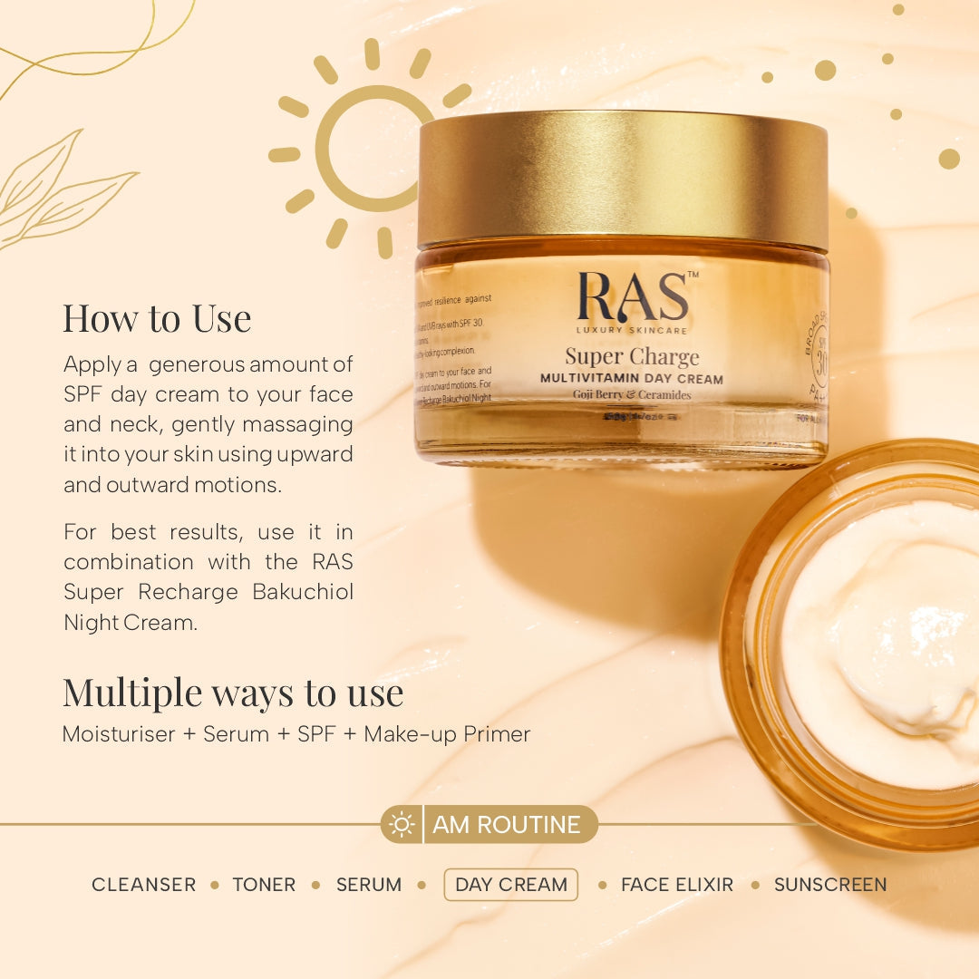 Super Charge Multivitamin Ceramides Day Gel Cream SPF 30 PA++++