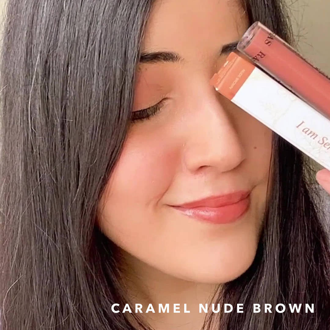 Oh-So-Luxe Tinted Liquid Lip Balm - Caramel Nude Brown