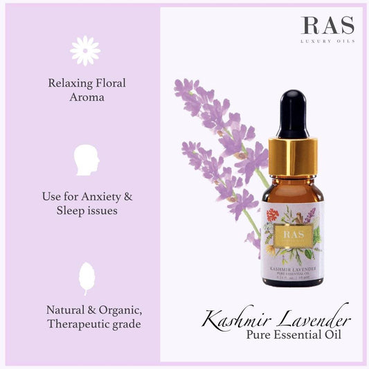 Kashmir Lavender Pure Essential Oil-RAS Luxury Oils India-Essential Oils