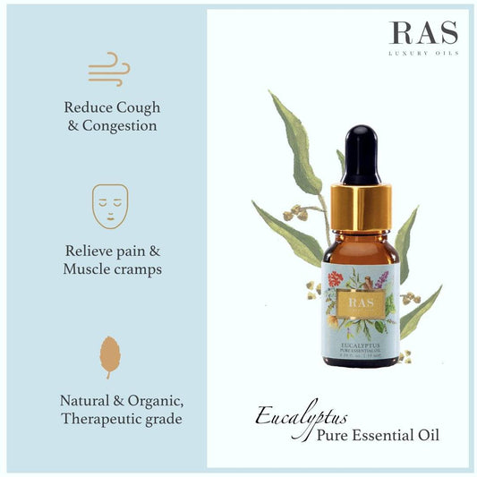 Eucalyptus Pure Essential Oil-RAS Luxury Oils India-Essential Oils