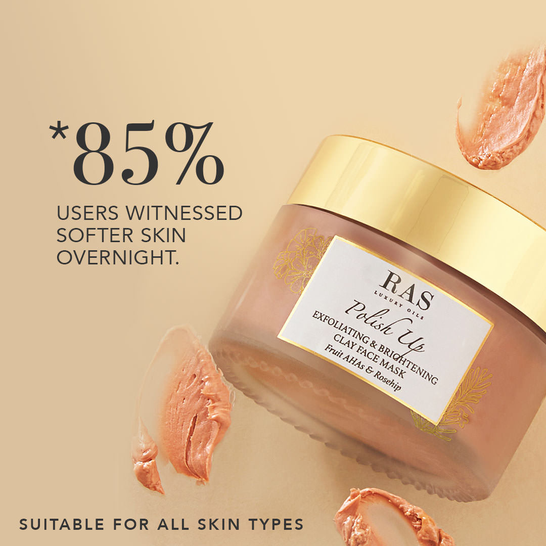 *Polish Up Exfoliating & Brightening Clay Face Mask