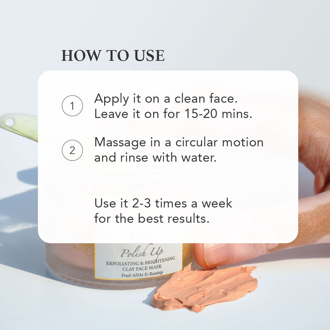 *Polish Up Exfoliating & Brightening Clay Face Mask