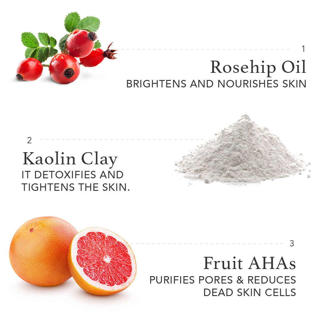 *Polish Up Exfoliating & Brightening Clay Face Mask
