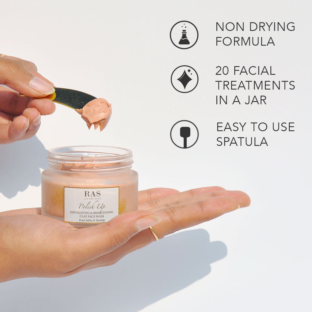 *Polish Up Exfoliating & Brightening Clay Face Mask