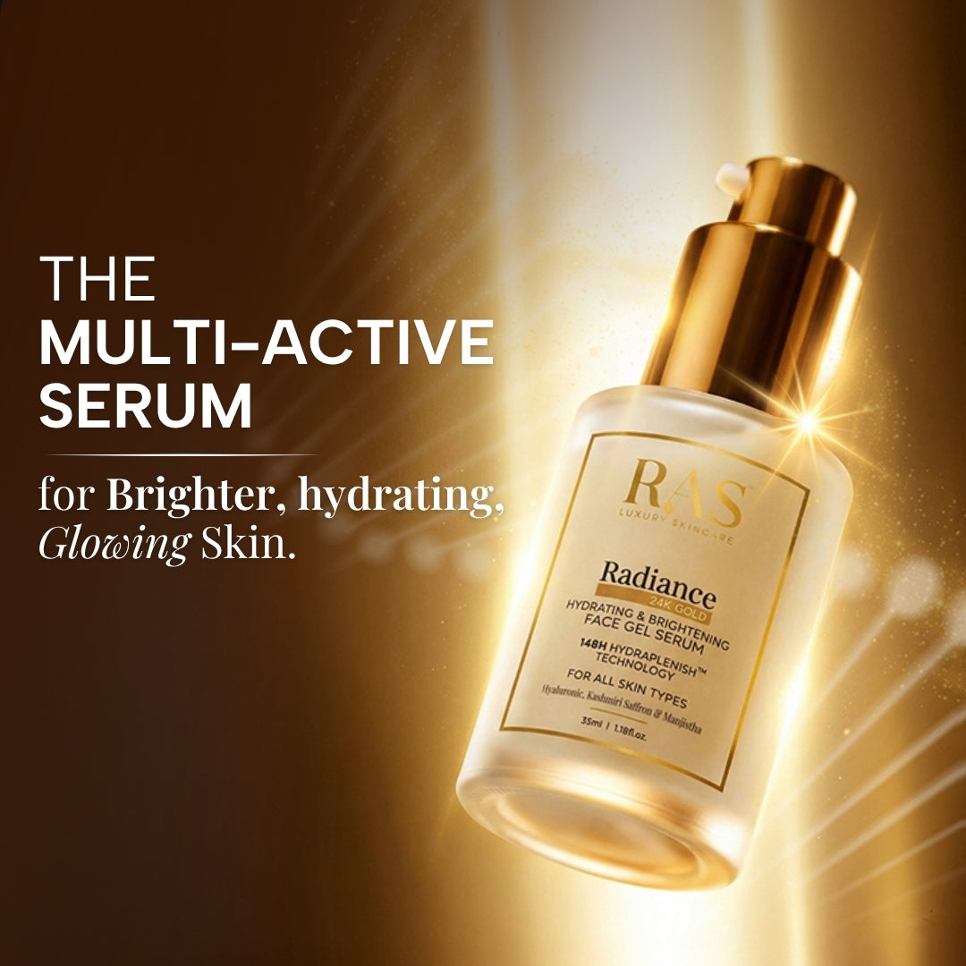 24K Gold Radiance Serum for Hydration, Brightening & Glass Glow Primer