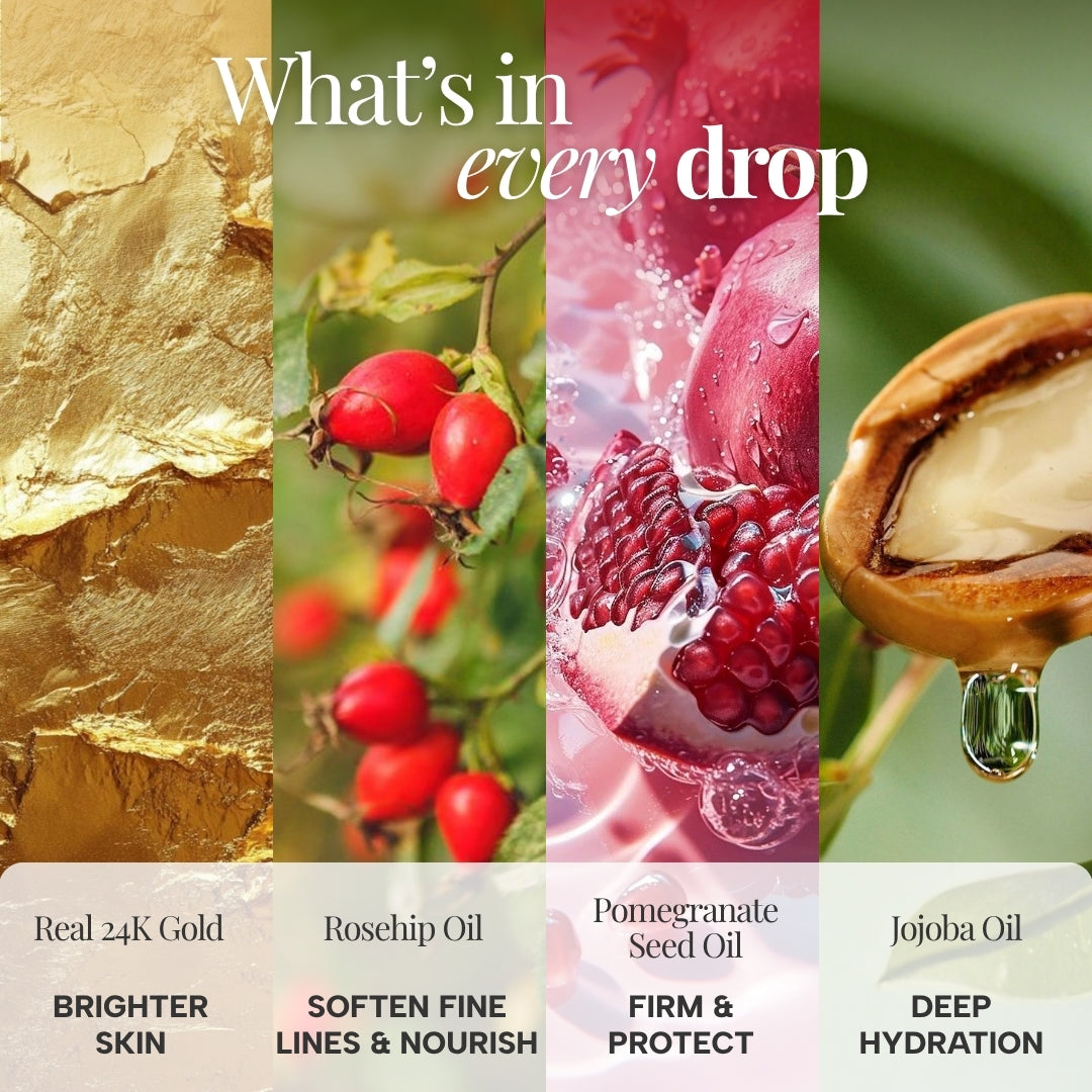 24k Gold Radiance Beauty Boosting Face Elixir | Repair & Brighten