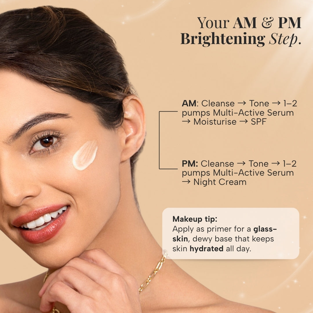24K Gold Radiance Serum for Hydration, Brightening & Glass Glow Primer