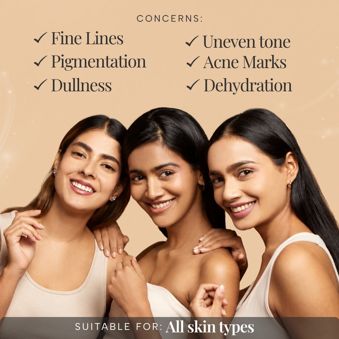 24K Gold Radiance Serum for Hydration, Brightening & Glass Glow Primer