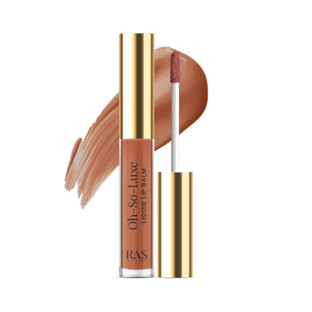 Oh-So-Luxe Tinted Liquid Lip Balm - Caramel Nude Brown