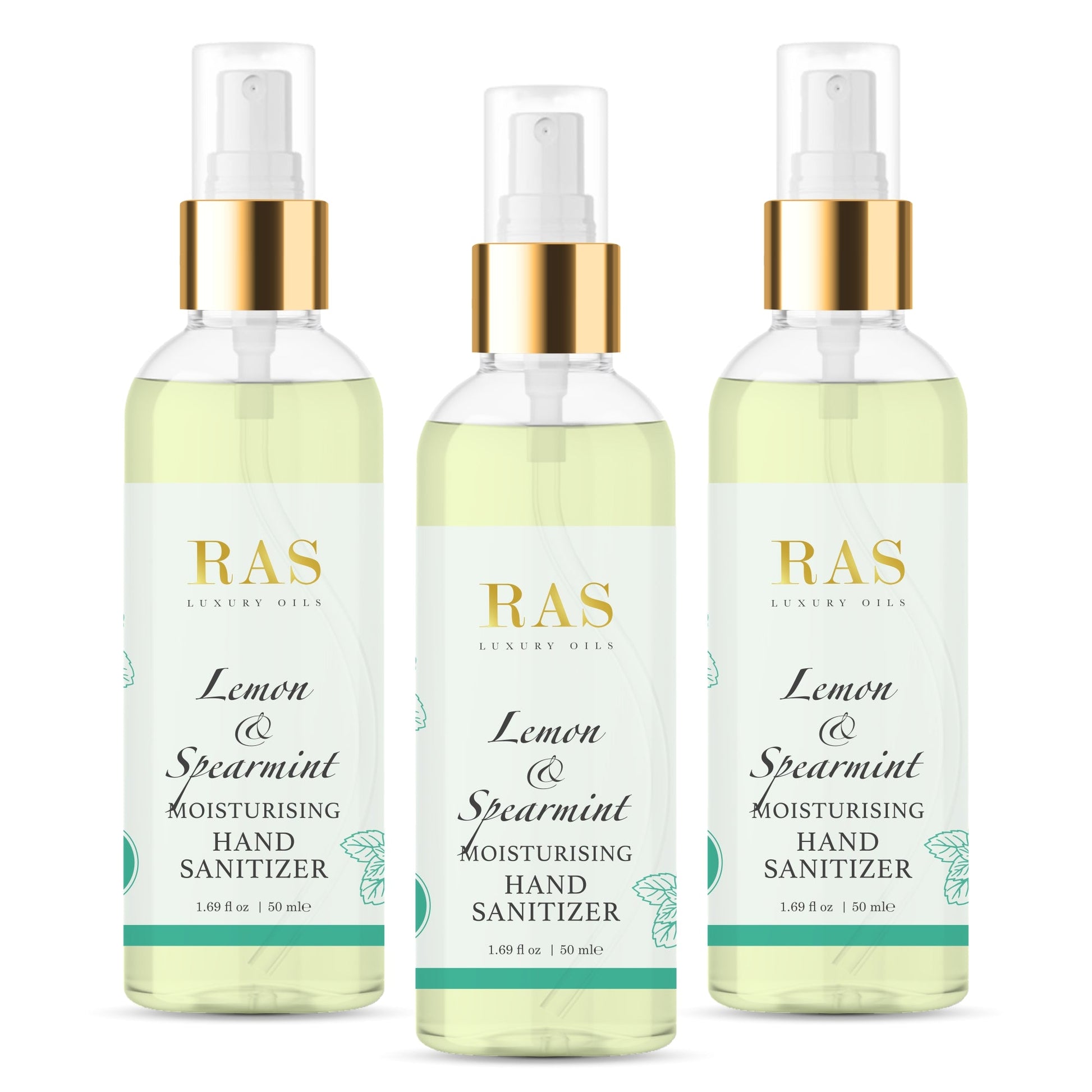 Trio of Lemon & Spearmint Hand Sanitizers