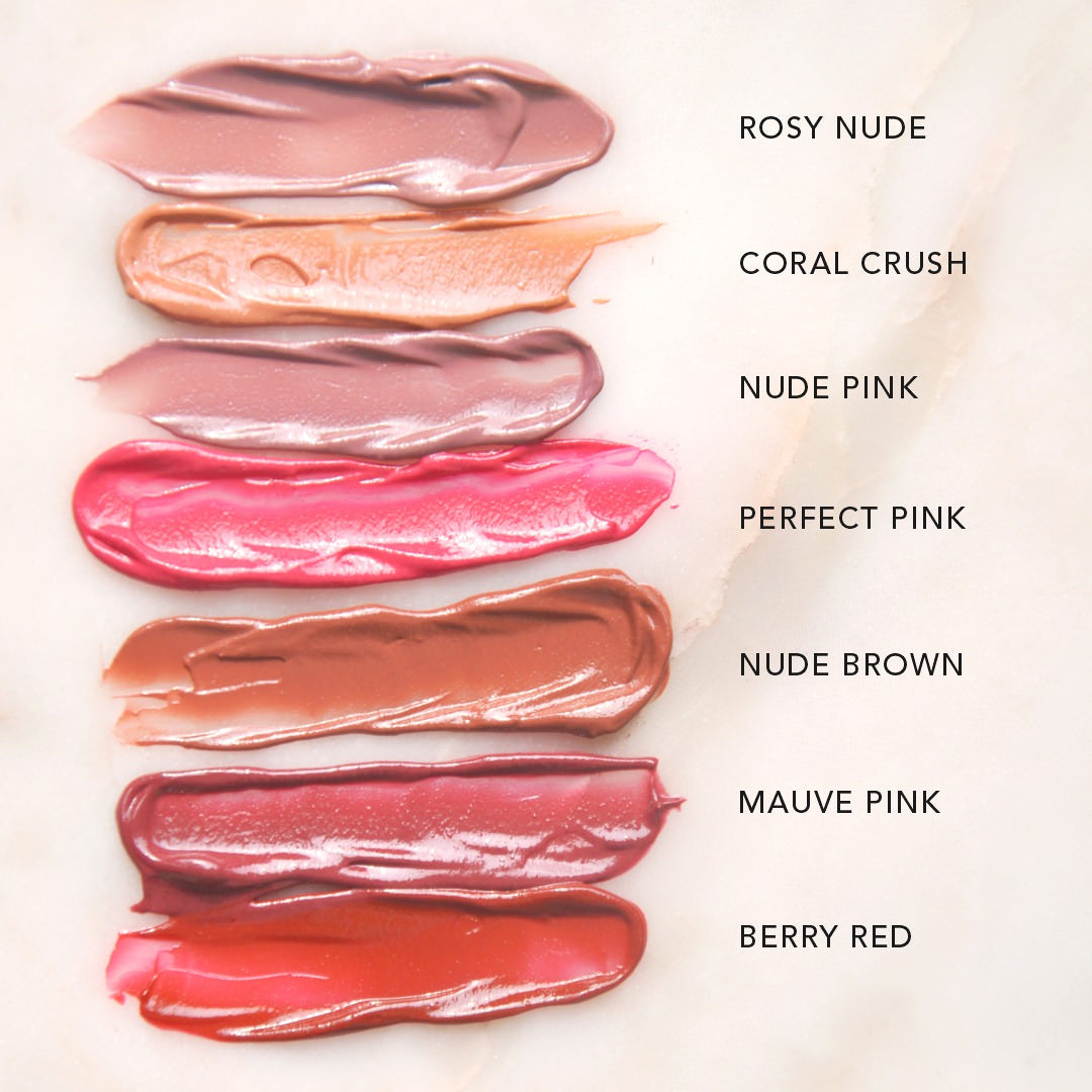 Mauve Pink + Caramel Nude Brown