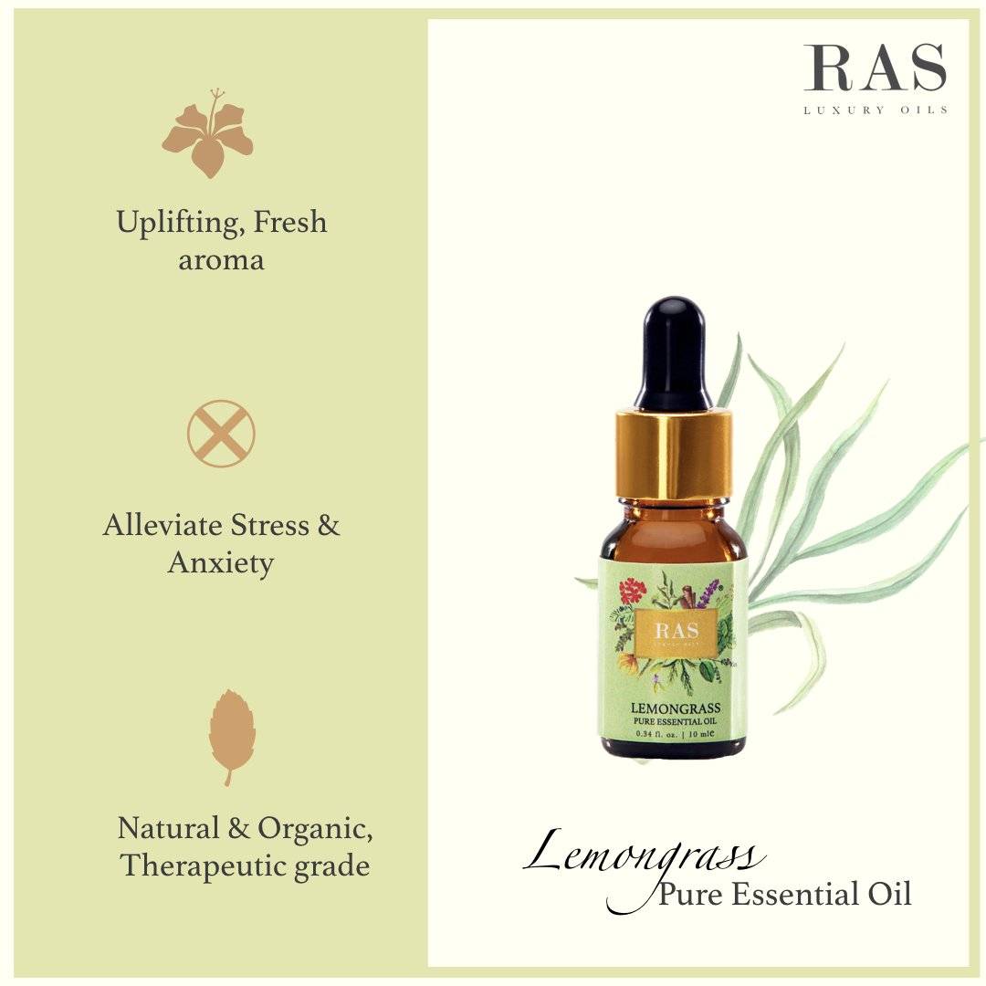 Lemongrass Pure Essential Oil-RAS Luxury Oils India-Essential Oils
