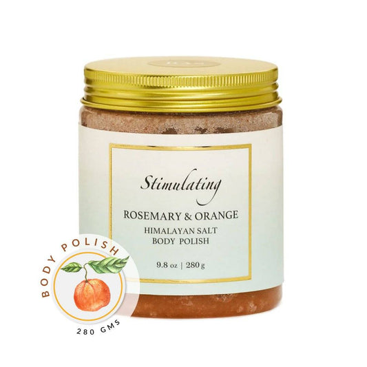 Stimulating Rosemary & Orange Himalayan Salt Polish Body Scrub-RAS Luxury Oils India-body scrub
